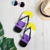 Non-Binary Pride Flip-Flops